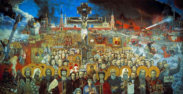 El aniversario del natalicio de Iliá Glazunov, el autor de la obra 'Rusia eterna' - Sputnik Mundo