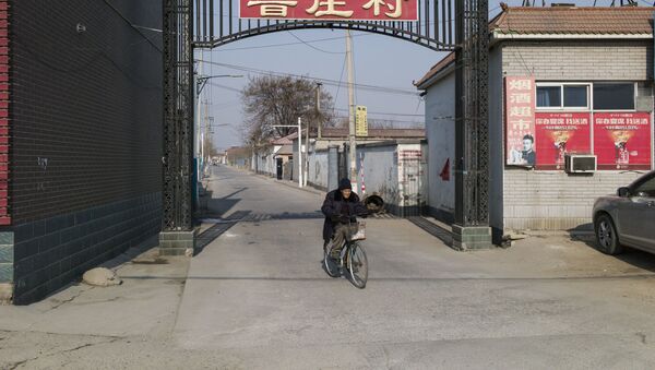 Un hombre en Baoding, China - Sputnik Mundo