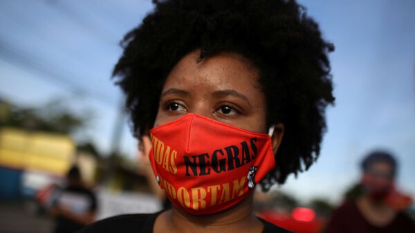 Protesta antirracista en Manaos, Brasil - Sputnik Mundo