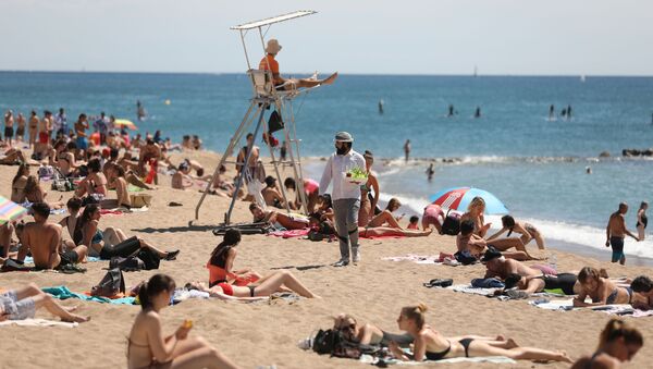La playa de Barcelona - Sputnik Mundo