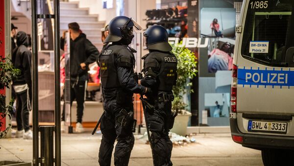 Agentes de la Policía de Stuttgart, Alemania - Sputnik Mundo