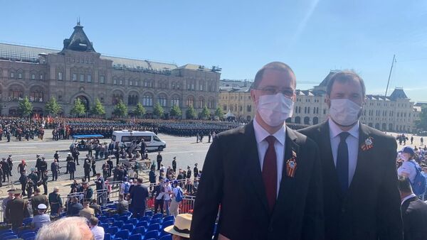 Jorge Arreaza, canciller venezolano en el Desfile de la Victoria en Moscú, Rusia - Sputnik Mundo