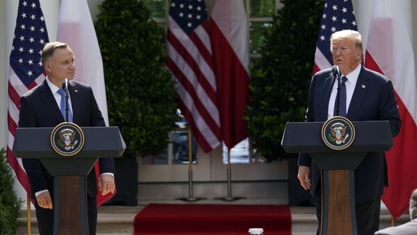 Visita de Andrzej Duda, presidente de Polonia, a la Casa Blanca - Sputnik Mundo