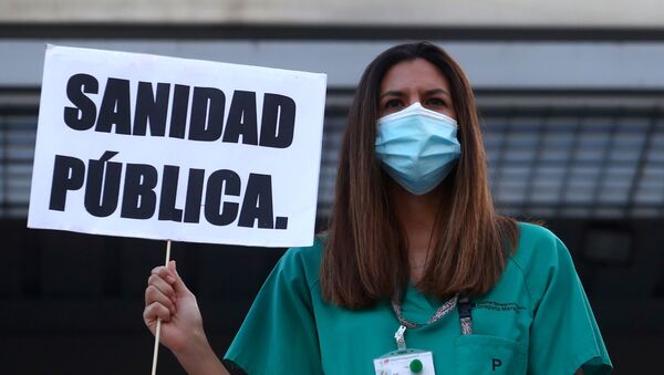 Sanitarios españoles demandan mejores condiciones laborales - Sputnik Mundo