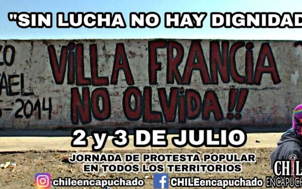 Afiche de llamado a jornada de protesta 2 y 3 de julio, Chile - Sputnik Mundo