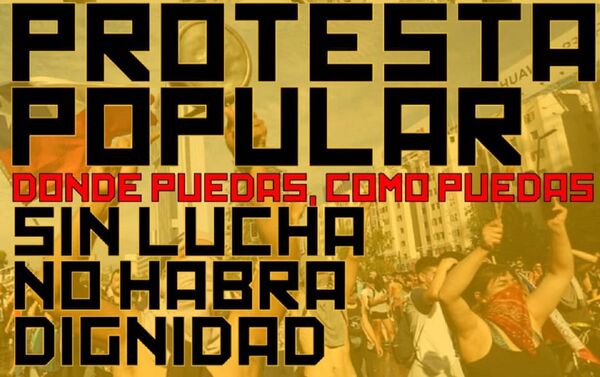 Afiche de llamado a jornada de protesta 2 y 3 de julio, Chile - Sputnik Mundo