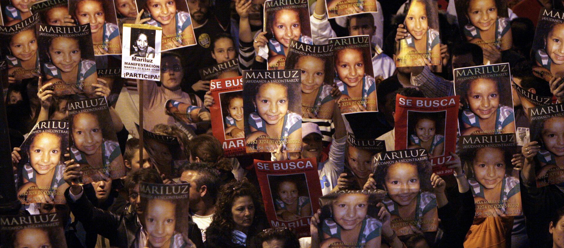 Manifestación de 2008 por la búsqueda de la niña Mari Luz Cortés, en Huelva  - Sputnik Mundo, 1920, 09.07.2020