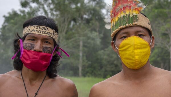 Indígenas colombianos Tikuna  - Sputnik Mundo