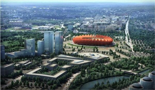 Maquetas de estadios rusos para Mundiales de Fútbol 2018 y 2022 - Sputnik Mundo
