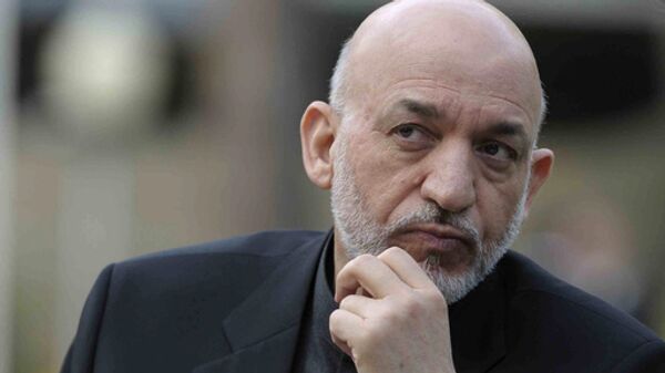 El presidente de Afganistán, Hamid Karzai - Sputnik Mundo