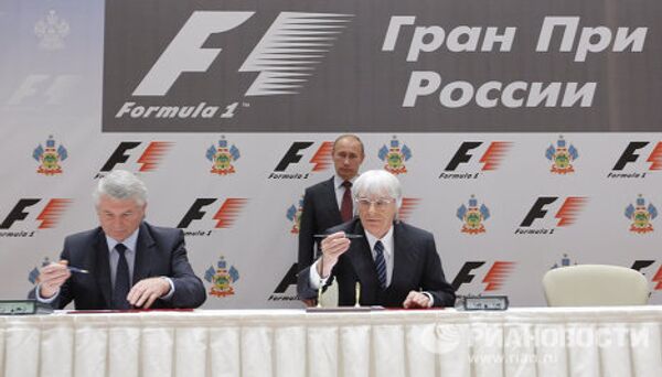Rusia firma contrato para ser sede del Gran Premio de Fórmula 1 - Sputnik Mundo