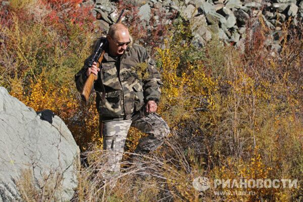 Vladímir Putin en la reserva natural en el sur de Siberia - Sputnik Mundo