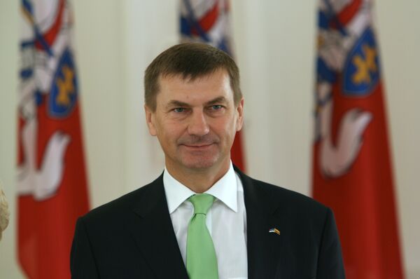 El primer ministro de Estonia, Andrus Ansip - Sputnik Mundo