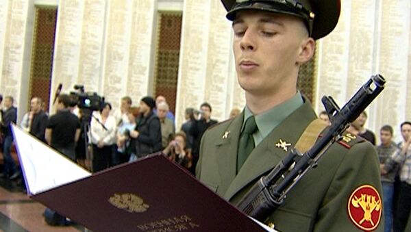 Reclutas de la Guardia de Honor de Rusia prestan juramento - Sputnik Mundo