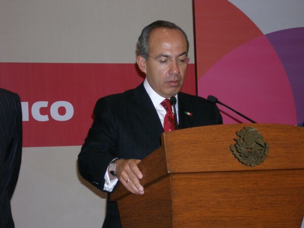 El presidente de México Felipe Calderón - Sputnik Mundo