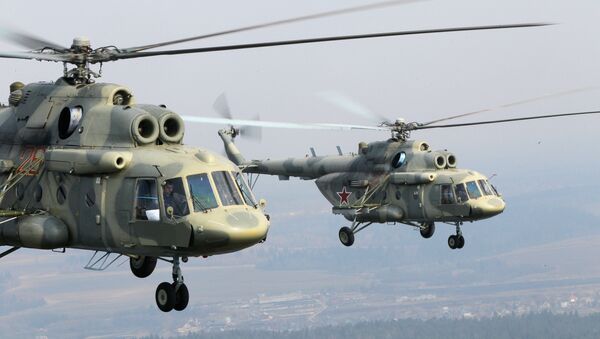 India recibe la primera partida de helicópteros rusos Mi-17V-5 - Sputnik Mundo