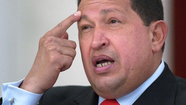 El presidente de Venezuela, Hugo Chávez - Sputnik Mundo