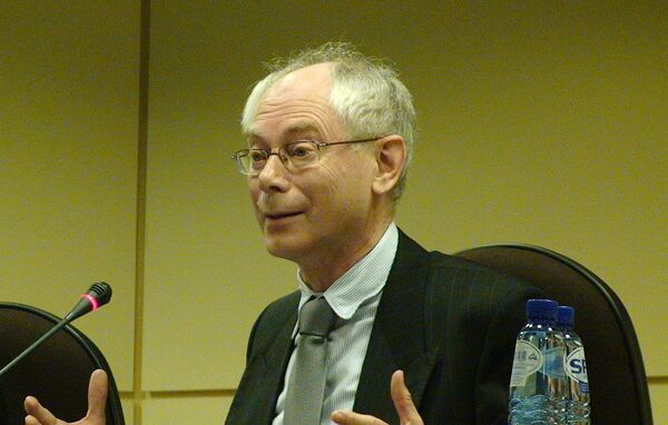 El presidente del Consejo de Europa, Herman Van Rompuy - Sputnik Mundo