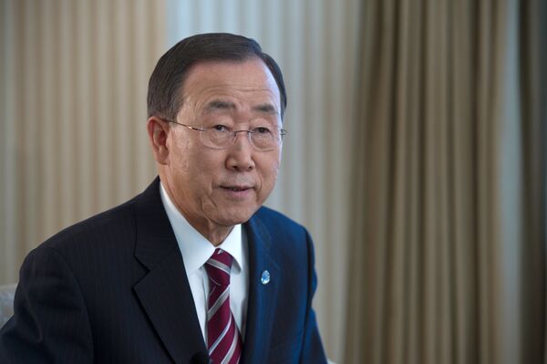 El secretario general de las Naciones Unidas, Ban Ki-moon - Sputnik Mundo