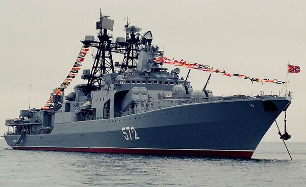 El destructor antisubmarino Almirante Vinográdov de la Flota rusa del Pacífico - Sputnik Mundo