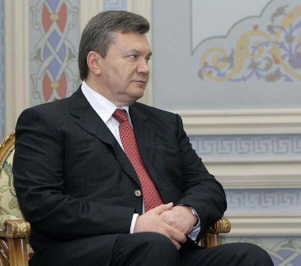 El presidente de Ucrania, Víсtor Yanukóvich - Sputnik Mundo