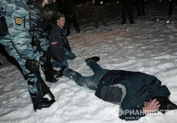 Manifestaciones ilegales en Moscú - Sputnik Mundo