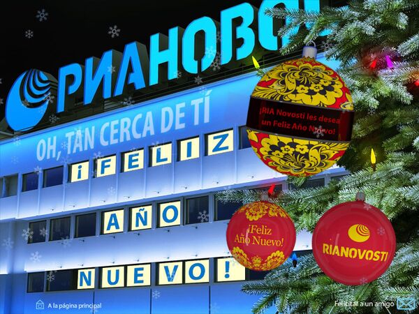 ¡RIA Novosti les desea un Feliz Año Nuevo! - Sputnik Mundo