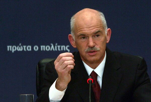 El primer ministro griego, Yorgos Papandreu - Sputnik Mundo