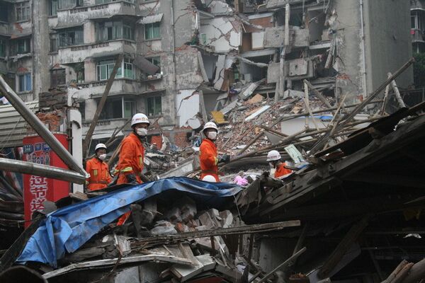  El sismo de magnitud de 8,0 grados fue registrado en la provincia de Sichuan el 12 de mayo de 2008. - Sputnik Mundo