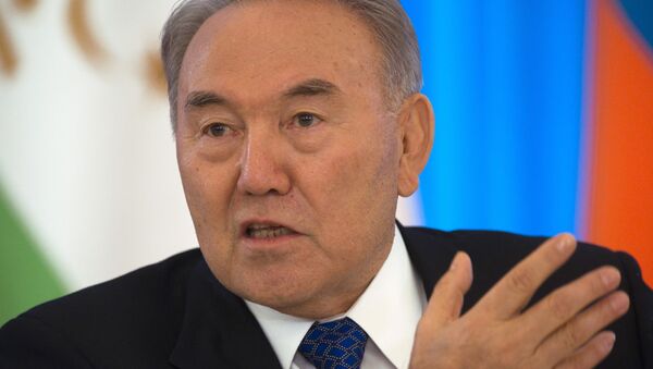 El presidente de Kazajstán, Nursultán Nazarbáev - Sputnik Mundo