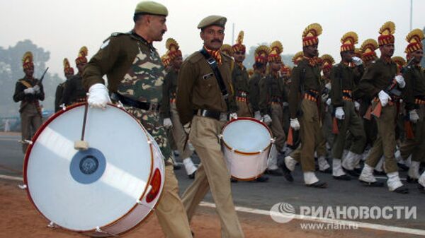 Ensayo del desfile por el Día de la República en la India - Sputnik Mundo