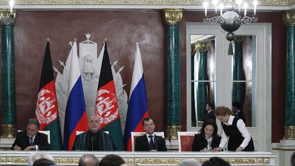 Подписание совместных документов по итогам российско-афганских переговоров - Sputnik Mundo