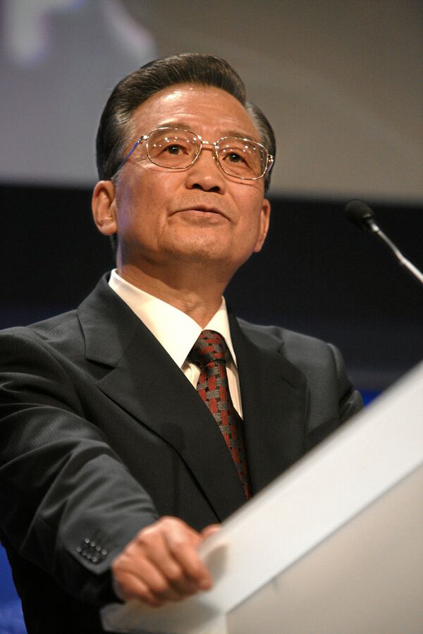 El primer ministro chino Wen Jiabao  - Sputnik Mundo