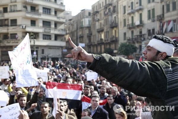 Manifestaciones en las calles de la capital de Egipto - Sputnik Mundo