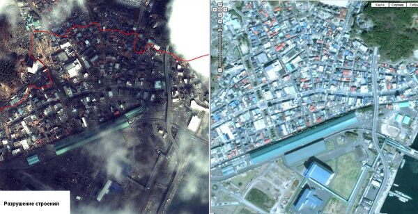 Imágenes satelitales de Japón tras el gran terremoto - Sputnik Mundo
