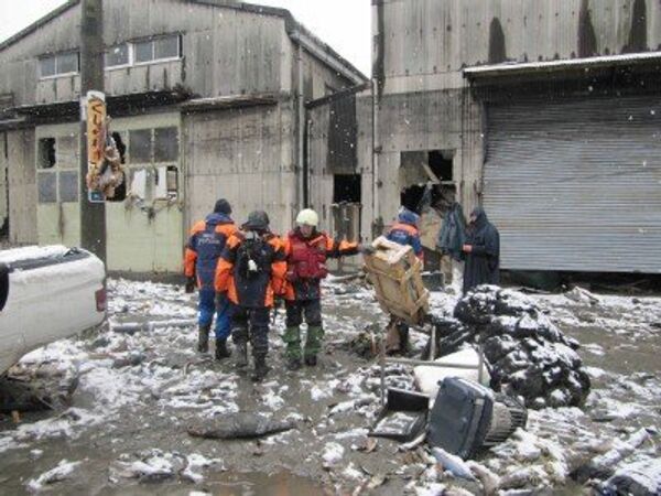La destruida ciudad Sendai, donde trabajan socorristas rusos - Sputnik Mundo
