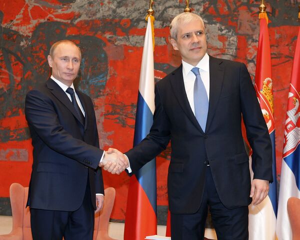 Vladímir Putin y Boris Tadic - Sputnik Mundo