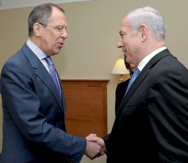 Serguei Lavrov y Benjamín Netanyahu - Sputnik Mundo