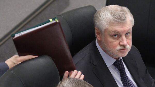 Serguei Mirónov, líder del  partido Rusia Justa - Sputnik Mundo