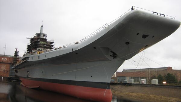 El portaviones modernizado Vicramaditya (antiguo portaviones ruso Almirante Gorshkov) - Sputnik Mundo