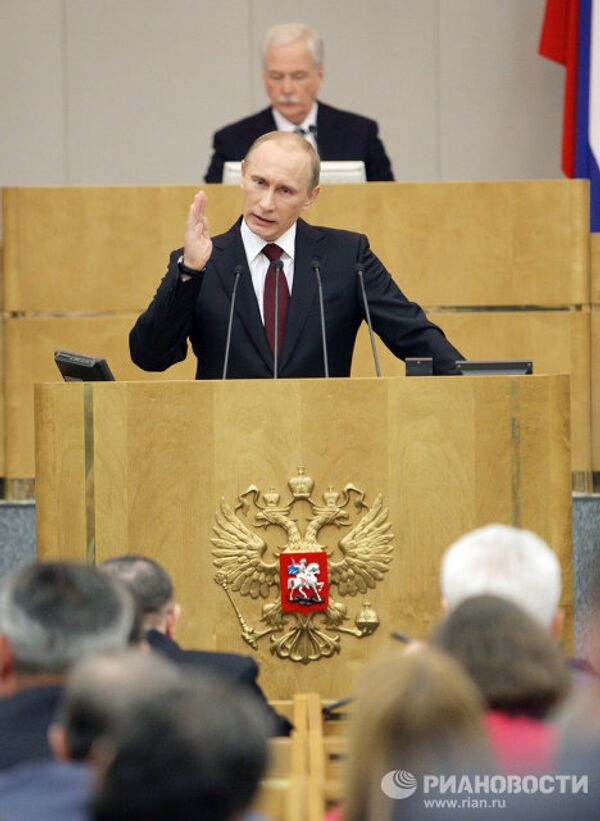 Putin rinde cuentas sobre la gestión del Gobierno en 2010 ante el parlamento ruso - Sputnik Mundo