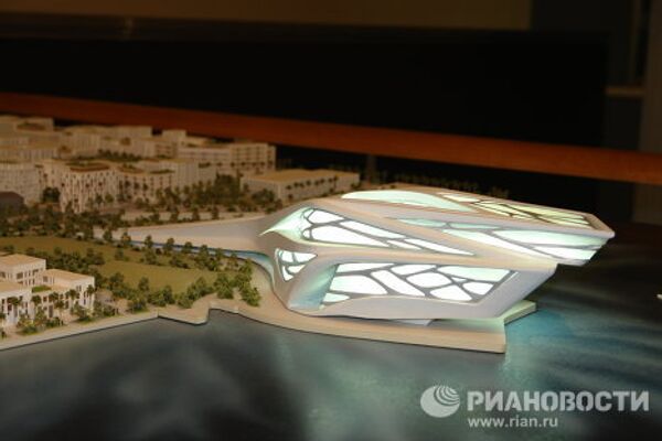 Макет музейного комплекса на острове Саадият в Абу-Даби.  - Sputnik Mundo