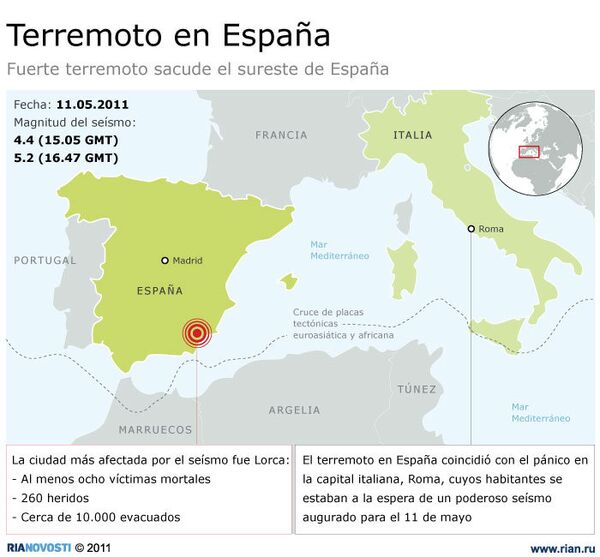 Terremoto en España - Sputnik Mundo
