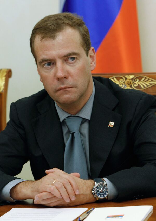 El presidente de Rusia, Dmitri Medvédev - Sputnik Mundo