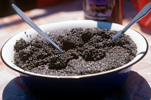 Policía decomisa al menos  70 kilos de caviar negro a traficantes en Extremo Oriente de Rusia - Sputnik Mundo