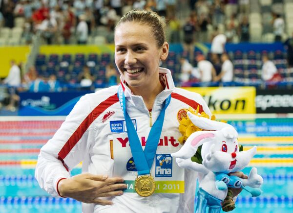 Nadadora rusa Zúeva gana un oro en el Mundial de Natación 2011 - Sputnik Mundo
