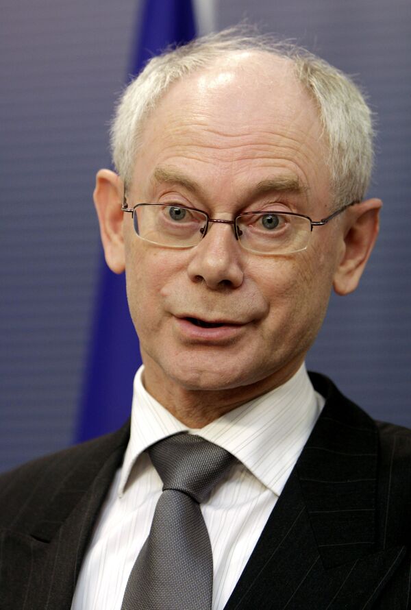 El presidente del Consejo de Europa, Herman Van Rompuy - Sputnik Mundo