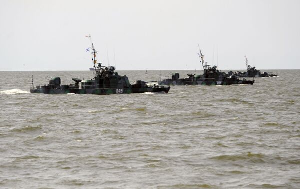 La Flotilla del Caspio de la Armada rusa concluye ejercicios tácticos - Sputnik Mundo