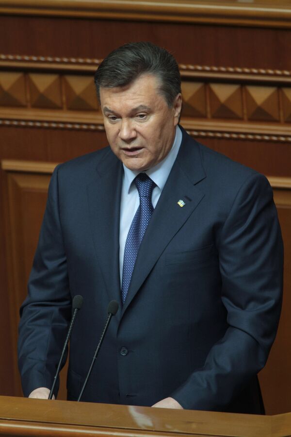 El presidente ucraniano Víctor Yanukóvich - Sputnik Mundo