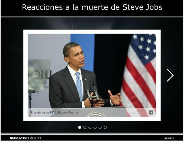 Reacciones a la muerte de Steve Jobs - Sputnik Mundo